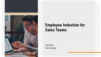 Employee Induction For Sales Teams PPT Structure AT