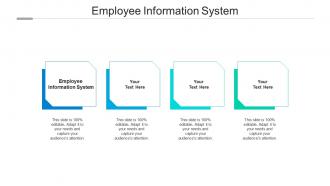 Employee information system ppt powerpoint presentation pictures backgrounds cpb