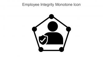 Employee Integrity Monotone Icon In Powerpoint Pptx Png And Editable Eps Format
