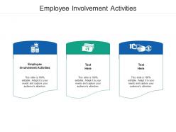 Employee involvement activities ppt powerpoint presentation professional information cpb