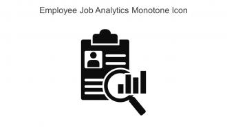 Employee Job Analytics Monotone Icon In Powerpoint Pptx Png And Editable Eps Format
