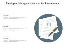 Employee job application icon for recruitment