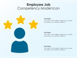 Employee job competency model icon