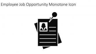 Employee Job Opportunity Monotone Icon In Powerpoint Pptx Png And Editable Eps Format