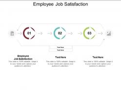 Employee job satisfaction ppt powerpoint presentation icon deck cpb