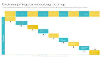 Employee Joining Day Onboarding Roadmap