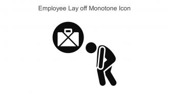 Employee Lay Off Monotone Icon In Powerpoint Pptx Png And Editable Eps Format