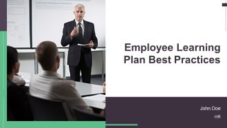 Employee Learning Plan Best Practices PPT Mockup AT