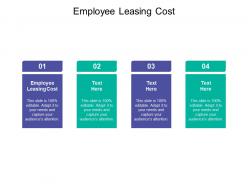 Employee leasing cost ppt powerpoint presentation pictures shapes cpb