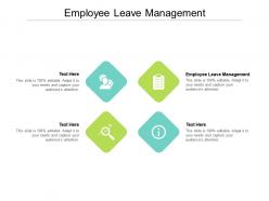 Employee leave management ppt powerpoint presentation file skills cpb