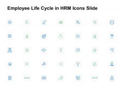 Employee life cycle in hrm icons slide portfolio ppt powerpoint presentation portfolio slide
