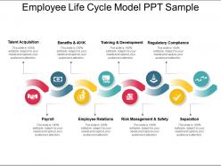 Employee life cycle model ppt sample