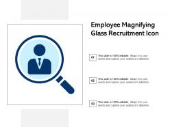Employee Magnifying Glass Recruitment Icon