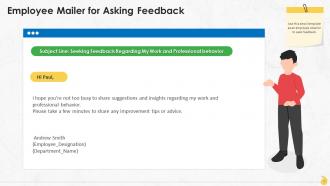 Employee Mailer For Asking Feedback Training Ppt