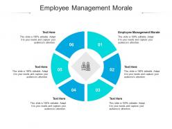 Employee management morale ppt powerpoint presentation summary model cpb