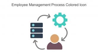 Employee Management Process Colored Icon In Powerpoint Pptx Png And Editable Eps Format