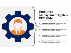 Employee management system ppt slide