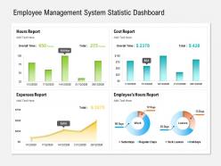 Employee management system statistic dashboard snapshot