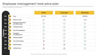 Employee Management Tools Price Plan Strategic Plan For Corporate Relationship Management