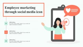 Employee Marketing Through Social Media Icon
