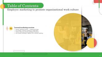 Employee Marketing To Promote Organizational Work Culture MKT CD V Adaptable Unique