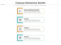 Employee membership benefits ppt powerpoint presentation icon rules cpb