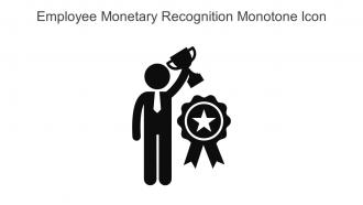 Employee Monetary Recognition Monotone Icon In Powerpoint Pptx Png And Editable Eps Format