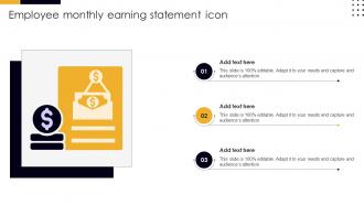 Employee Monthly Earning Statement Icon