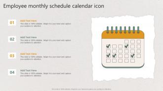 Employee Monthly Schedule Calendar Icon