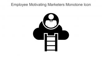 Employee Motivating Marketers Monotone Icon In Powerpoint Pptx Png And Editable Eps Format