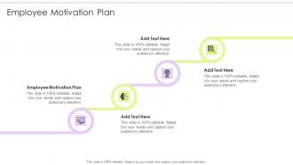 Employee Motivation Plan In Powerpoint And Google Slides Cpb