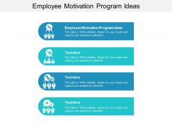 Employee motivation program ideas ppt powerpoint presentation file shapes cpb