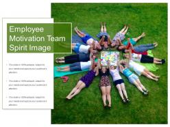 Employee motivation team spirit image