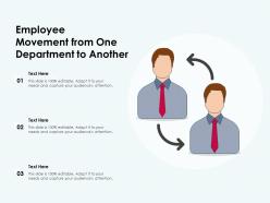 Employee movement from one department to another