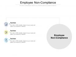 Employee non compliance ppt powerpoint presentation infographics rules cpb