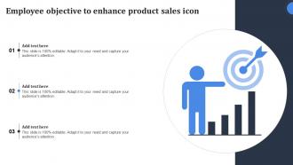 Employee Objective To Enhance Product Sales Icon