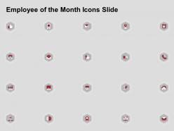 Employee of the month icons slide ppt powerpoint presentation slides background image