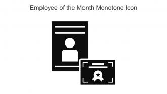 Employee Of The Month Monotone Icon In Powerpoint Pptx Png And Editable Eps Format