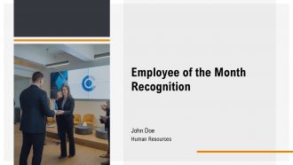 Employee Of The Month PPT Graphics AT