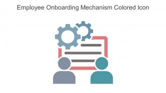 Employee Onboarding Mechanism Colored Icon In Powerpoint Pptx Png And Editable Eps Format