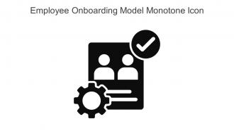 Employee Onboarding Model Monotone Icon In Powerpoint Pptx Png And Editable Eps Format