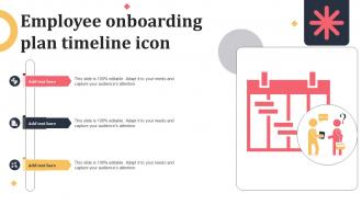 Employee Onboarding Plan Timeline Icon