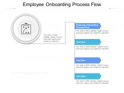 Employee onboarding process flow ppt powerpoint graphics cpb