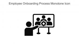 Employee Onboarding Process Monotone Icon In Powerpoint Pptx Png And Editable Eps Format