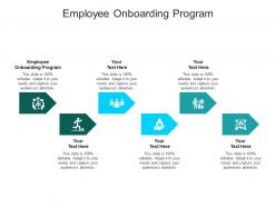 Employee onboarding program ppt powerpoint presentation file infographic template cpb