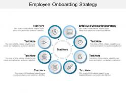 Employee onboarding strategy ppt powerpoint presentation model aids cpb
