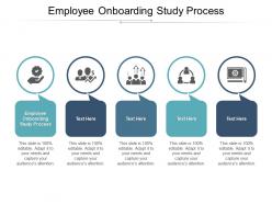 Employee onboarding study process ppt powerpoint presentation model visuals cpb