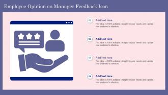 Employee Opinion On Manager Feedback Icon