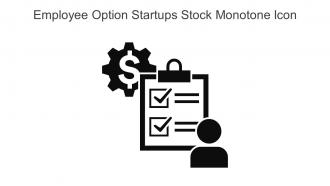 Employee Option Startups Stock Monotone Icon In Powerpoint Pptx Png And Editable Eps Format