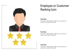 Employee or customer ranking icon